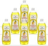 Juniper CLEAN, Dish Soap, Lemon Apple Scent, Liquid Dish Washing Soap Squeeze Bottle 25 Fl Oz (Pack of 6)