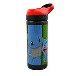 Xpressions HOX Pokémon Drinks Bottle Reusable BPA-free Plastic Water Bottle with Carry Loop Removable straw & spills Proof for fan & Collector Pokémon licensed Merchandise 600ML