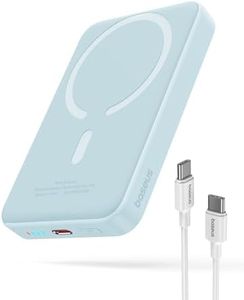 Baseus Magnetic Power Bank, 10000mAh Wireless Portable Charger PD 20W (Blue)