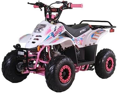 X-PRO Bolt 110 110cc ATV Quad Gas Powered 110cc 4 Wheeler ATVs Off Road ATV 4 Wheelers(Pink)