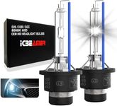 ICBEAMER 8000K D2S D2C D2R Xenon Factory HID | Direct Replacement | Replace 66040, 66240, 85122 OEM Headlight Low Beam Light Bulbs | [Color: Light Blue]