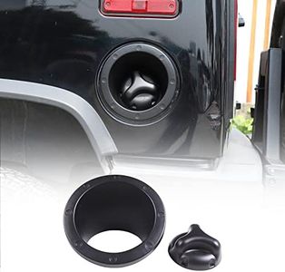 Fuel Tank Cover Trim for Hummer H2 2003-2009 Accessories Fuel Filler Door Cover Trim Gas Tank Door Cover Fuel/Gas Tank Cap Fuel Door Lid Bezel Cover Trim Molding Protector ABS (Matt Black)