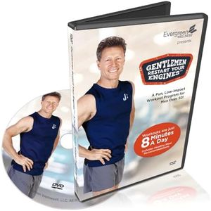 Senior Exercise DVD for Men 50-80+, Gentlemen, Restart Your Engines Is A Workout DVD That Helps Men Recapture Youth and Vitality With Strength Training For Seniors, Cardio, and More