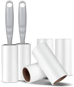 Rullo Togli Peli Animali, Romon Rullo Adesivo Peli, Rotoli di Ricambio di Carta, 6 Rotoli con 1 Dispenser, Leva Peli Animali, Extra Appiccicoso, per Vestiti, Divano, Peli Di Gatto, Peli Di Cane
