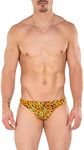 Men's New Print Thong Swimsuit By Gary Majdell Sport Jaguar Print X-Large