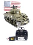 Novahobby Imported 1/16 RC Remote Control 2.4G Henglong Smoke & Sound US M4A3 Sherman Tank 3898 Professional Version Airsoft BB Infrared Combat