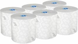 Kimberly-Clark Professional Hard Roll Paper Scott Pro Dispensers Cleaning Towel, 7.50" x 1150 ft, White,Blue 6 Count