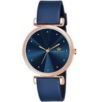 CRESTELLO Blue Silicone Strap Analog Wrist Watch for Women (Blue Dial) | CR-CK137-BLUE