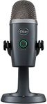 Blue Yeti Nano Premium USB Mic for Recording, Streaming, Gaming, Podcasting on PC and Mac, Condenser Microphone with Blue VO!CE Effects, Cardioid and Omni, No-Latency Monitoring - Grey