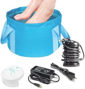 YoTmake Ionic Detox Foot Bath SPA Machine, Ionic Cleanse Detox Foot Bath Spa Machine, Ionic Foot Bath Detox Machine with Blue Bucket for Health Care Personal Home Travel