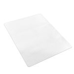 SHAREWIN Office Chair Mat for Carpet Floors, 47" x 59" Clear Desk Chair Mats for Low Pile Carpeted Protector, Sturdy PVC Computer Thin Chair Mats Anti-Slip and Easy to Clean for Home & Office