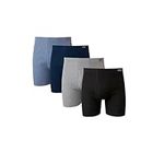 Hanes Men's 4 Pack FreshIQ Boxer Brief with ComfortSoft Waistband, Assorted, X Large