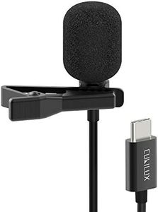 Cubilux USB C Lavalier Microphone, Type C External Lapel Clip MIC Compatible with iPad Pro, iPad Air 5/4, iPad Mini 6, Samsung S23/S22/S21/S20 Tab S8/S7/S6, Note 20/10, Pixel 6a 6 Pro 5 4 3 XL, 5 FT