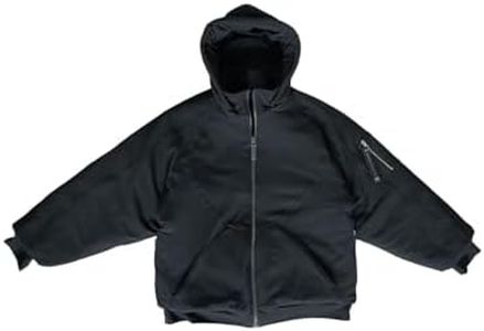 The Prescription Hoodie - Weighted Hoodie for Anxiety - Our Extra Soft and comfortable fabric easily converts into a Weighted Jacket with Faux Fur Pockets Obsidian Black