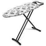 Duwee 12"x36" Ironing Board with Heat Resistant Cover and Thicken Felt Pad, Heavy Sturdy Legs
