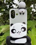 MIDOS Back Cover Compatible with iPhone 16 Girls Case 3D Cute Soft Silicone Cover for-iPhone 16 (Panda)