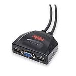 Syba VGA 2 Port KVM Switch with USB 2.0 Support and Remote Switch