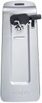 Proctor Silex SureCut Electric Automatic Can Opener, with Stainless Steel Blade, Twist-Off Easy-Clean Lever, Cord Storage, Silver (75225), Extra Tall