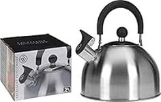 Abrus® Whistling Tea Kettle for Stovetop - 2.5L Stainless Steel Hot Water Kettle Tea Pot for Electric, Ceramic or Gas Stovetop