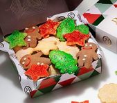 Gourmet Assorted Christmas Cookies, Gingerbread Cookies, Xmas Tree, Snowflake & Star Shaped Holiday Cookies, Ideal Gifts for Women Men Kids, Extra Large Kosher Fresh Baked Cookies Gift Basket 40oz