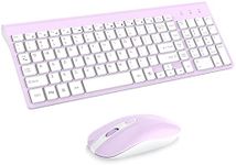 cimetech Wireless Keyboard and Mouse Combo, Compact Full Size Wireless Keyboard Mouse Set 2.4G Ultra-Thin Sleek Design for Windows, Computer, Desktop, PC, Notebook