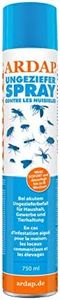 ARDAP Spray Insecticide contre les nuisibles 750ml - Spray anti-punaises de lit, Spray insecticide pour lutter contre les infestations aiguës de vermine & d'insectes comme les punaises de lit