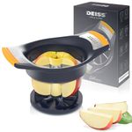 Deiss LUX 4.25 Inch Apple Slicer and Corer with Cutting Base, Stainless Steel 8-Slice Apple Cutter, Dishwasher Safe Apple Cutter Slicer, Large Apple Slicer - Perfect for Apple Slices & Sliced Apples