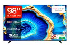 TCL 248 cm (98 inches) 4K Ultra HD Smart QD-Mini LED Google TV 98C755 (Black)