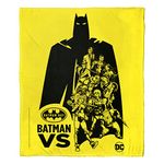 Northwest DC - Batman Silk Touch Throw Blanket, 50" x 60", Batman Versus