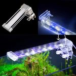 VAYINATO RS Electrical (RS-S20 | 6W | Fit for 25-30CM Aquarium Tank) LED Crystal Clip On ECO Green Series Aquarium Light | Blue & White