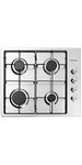 Arebos Gas stove 4 flames | Stainless steel | Incl. grates & safety pilot | Self-sufficient | Suitable for natural gas and propane gas | Gas hob Gas cooker