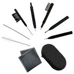 8 pieces hearing aid amplifier cleaning tools, earbuds/Headphones/Airpods cleaner brush kits with case