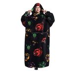 Shamdon Home Collection Oversized Blanket Hoodie for Women Men Adult - Extra Long Warm and Soft Snuggle Hooded Wearable Blanket Sweatshirt, Gifts for Christmas Birthday