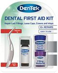 DenTek First Aid Kit, Home Temporary Dental Repair Kit for Repairing Lost Fillings or Securing Loose Caps, Crowns or Inlays with Spade Tool