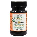 LorAnn Organic Pure Madagascar Vanilla Bean Paste 2oz (60ml) - Rich Flavor, Real Seeds, Ideal for Baking, Desserts, Cooking, Pure Madagascar Bourbon Vanilla, Gluten-Free, Non-GMO