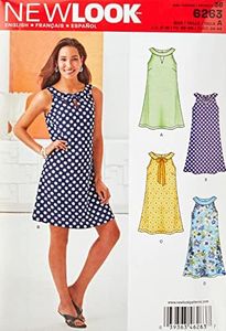 Simplicity Creative Patterns New Look Misses' A-Line Dress, A (8-10-12-14-16-18)