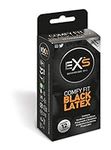 EXS Black Latex Condoms Pack of 12 | Vegan Condoms | Black Coloured