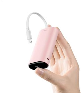 iWALK Portable Charger Fast Charging - 9600mAh 20W PD Power Bank with Built-in USB-C Cable, External Battery Pack for iPhone 15/15 Plus/15 Pro/15 Pro Max, Samsung, Android, iPad Pro/Air, AirPods