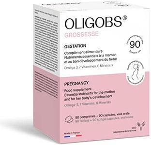 CCD Oligobs Grossesse, 90 Comprimés + 90 capsules - Complément alimentaire pour femme enceinte - Fabriqué en France par le Laboratoire