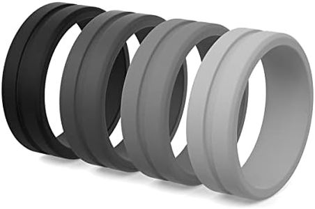 Bague de fiançailles en silicone pour homme MaUI RINGS et alliance de mariage pour hommes en silicone médical, hypoallergénique, anneau en caoutchouc, anneau en silicone, 67 /US:12,UK:Y-Z (21.39mm)