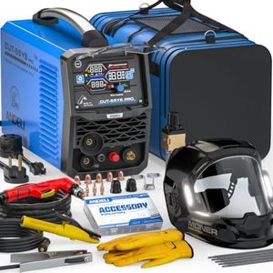 ANDELI Non-HF Plasma Cutter with Built-In Air Compressor 55A,1" Max Cut