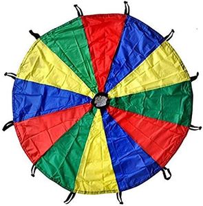 GSI Kids Play Parachute Toy 30 feet with Handles and Carry Bag for Cooperative Play and for Upper-Body Strength | Multi-Colored