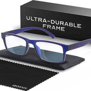 IBOANN Men blue light glasses, 20+ $ range Blue light glasses Dark Blue 1