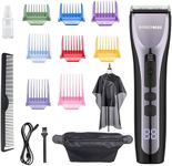 BarberBoss Beard Trimmer Men, Hair Clippers Men, Mens Grooming Kits, Hair Trimmer Men, Cordless Clippers for Men Haircut, Waterproof Face Grooming, Hair Clipping Hair Trimmer Men QR-2096