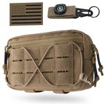 WYNEX Tactical Molle Admin Pouch for Vest, Molle Dump Pouch EDC Pouch Drop Pouch with Molle Loop Back Strap