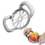 Apple Slicer,Apple Corer,Latest 12-Blade Extra Large Apple Corer Slicer,Stainless Steel Apple Cutter Heavy Duty,Fruit Core/Slicer,Wedger,Remover,Divider for Up to 4 Inches Apples