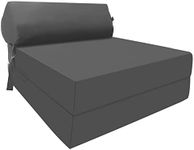 iSTYLE MODE BETTER HOME CHOICE Fold Out Z Bed Chair Sofa Lightweight Bed Futon Supreme Quality Foam for Adult and Kids Lounger Mattress Ergonomically Designed Single Mattress Zbed (Dark Grey)