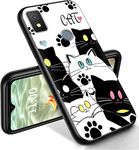 RYUITHDJP for Cricket Icon 4 Phone Case 6.5" Cute Cat Paw Design, Phone Case for Cricket Icon 4 Case TPU Stylish Protective Cover