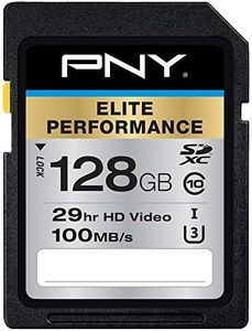 PNY 128GB Elite Performance Class 10 U3 SDXC Flash Memory Card