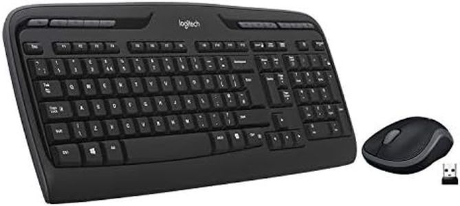 Logitech Mk330 Kit Tastiera E Mouse Per Windows, Wireless 2.4 Ghz Con Ricevitore Usb ‎Unifying, Pc/Laptop, Layout Italiano ‎Qwerty, Nero, ‎44.1 x 14.9 x 1.8 cm